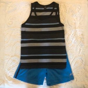 💜 Boys Sleeveless Shirt/Shorts, size 7/8